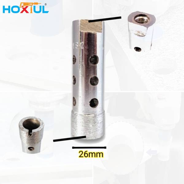 HOXIUL Core Bit 26mm For Angle Grinder Diamond Core Bit hole in Granite, Marble, Concrete, Tile, Cremic, Terrazzo Marble (Max. Hole 180)