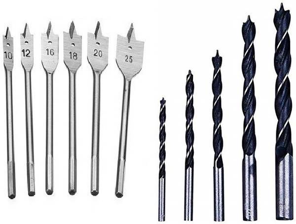 Gadariya King 5 pc wood drill With flat wood bit 10,12,16,18,20,25 4.6.8.10