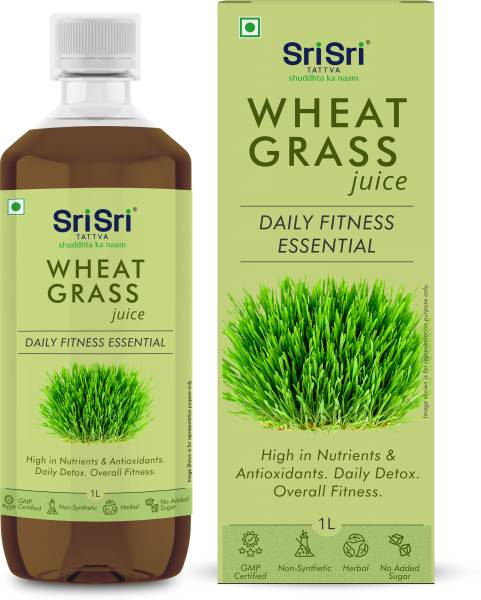 Sri Sri Tattva Wheat Grass Juice - Daily Fitness Essential, High In Nutrients & Daily Detox