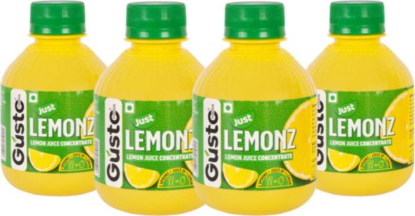 Gusto Foods Yellow Lemon Juice Concentrate Equivalent to 60 Natural Lemons Ready to Make