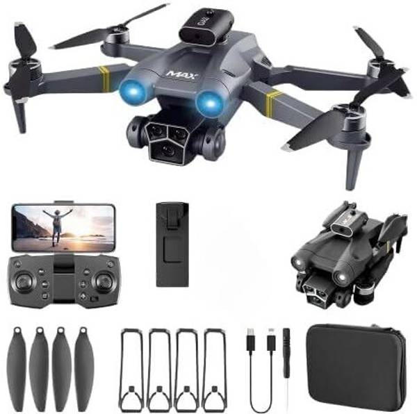 MAYURI CREATIONS M3 Max Dual Camera Obstacle Avoidance Quadcopter RC With HD Camera Drone