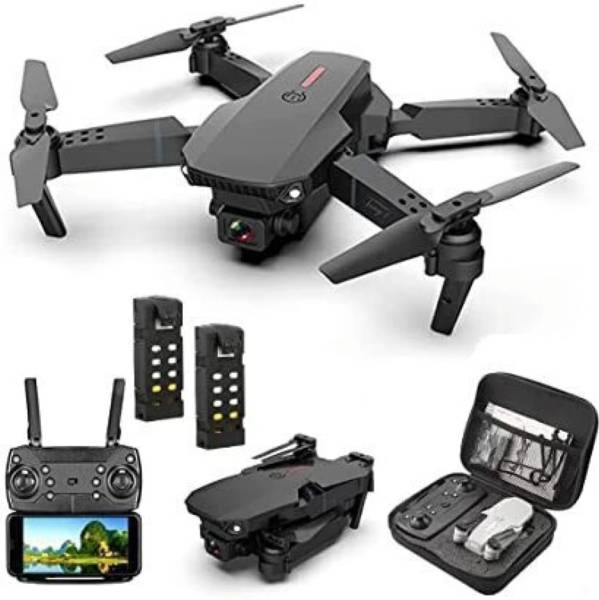 lezzie Foldable Drone with HQ Camera duel smart Battery Remote Control Quadcopter