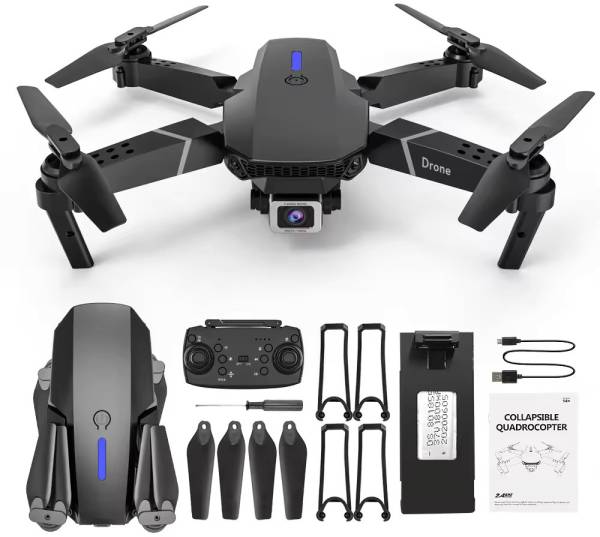 UPOZA Foldable Quadcopter WiFi 4K HD FPV Dual Camera Position Lockig Drone Drone