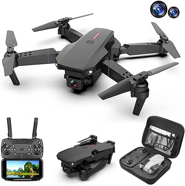 MUGO RITU ENTERPRISES E88 DRONE 4K HD CAMERA 1080p 360 Degree Flip Functionality Drone