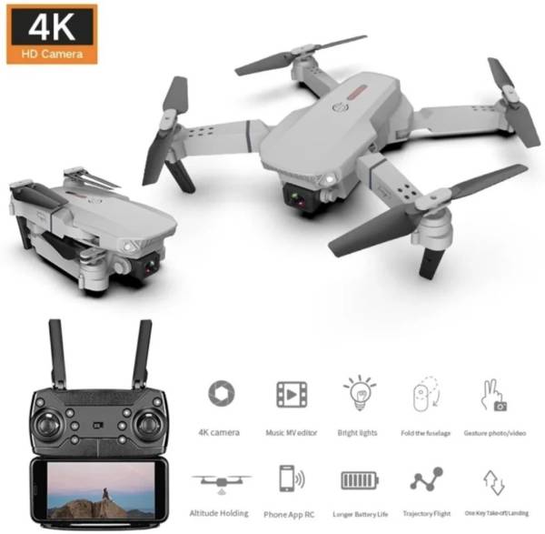 Kingvaliy 4K Drone Camera With wifi Foldable K3&E99 Pro With Smart Battery Drone