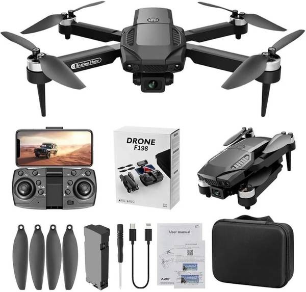 Antman F198 HD Drone WiFi HD 720P FPV Camera | Position Locking Drone | Brushless Motor Drone