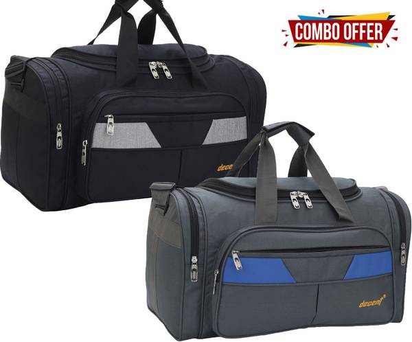 MS DECENT LUGGAGE Expandable Grey Black Combo Luggage Travel
