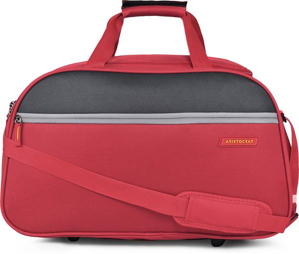 ARISTOCRAT Enigma 52 CM Polyester Softsided Cabin size 2Wheels Duffle Bag - Red Duffel Without Wheels
