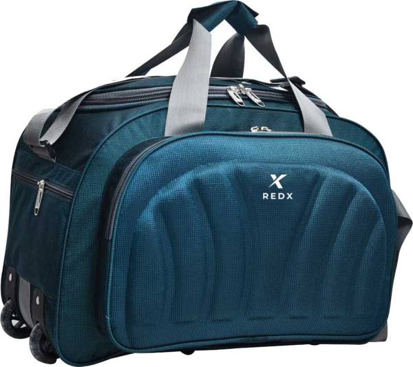 REDX 80 L Duffel Bag -Premium Fabric Travel Duffel Bags for Men and Women Duffel With Wheels (Strolley)