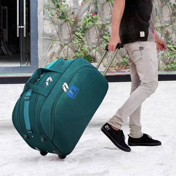 Flexi Fashion (Expandable) 24 Inch Large Duffle Trolley Travel Luggage Bag Men and Women Duffel With Wheels (Strolley)