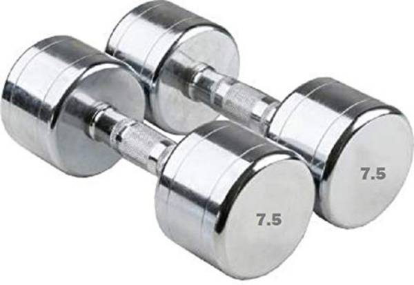 eDUST Steel Dumbbells 7.5 kg X 2 15 kg Set Fitness Heavy Duty