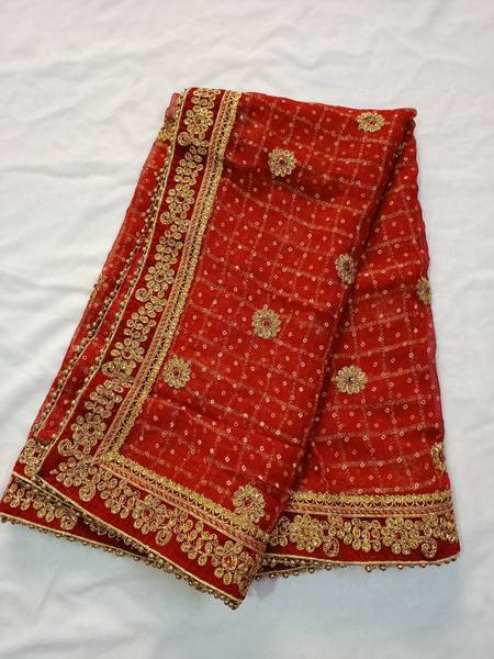 ASHA CHUNRI HOUSE Georgette Embroidered Women Dupatta