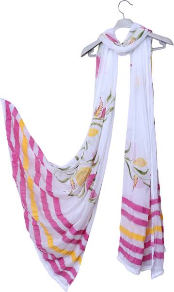 INVENT FASHION Chiffon Printed, Floral Print Women Dupatta