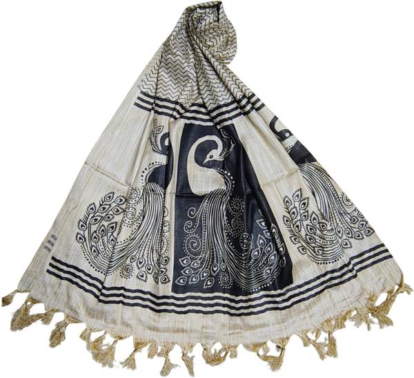Ivikta Cotton Silk Printed Women Dupatta
