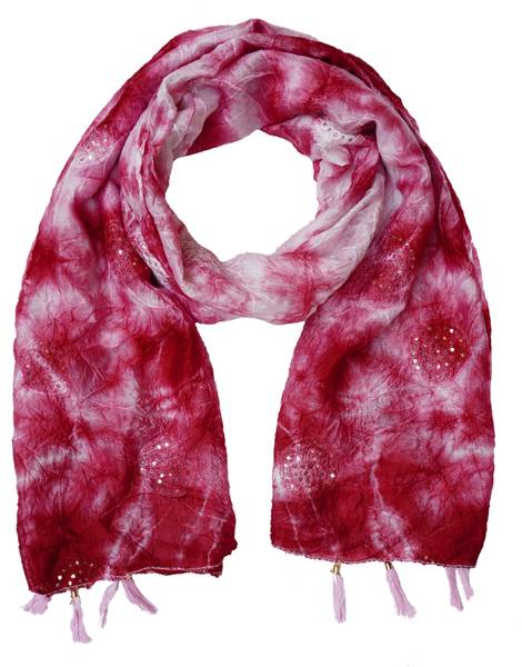 YOUTHQUAKE Cotton Silk Embroidered, Embellished Women Dupatta