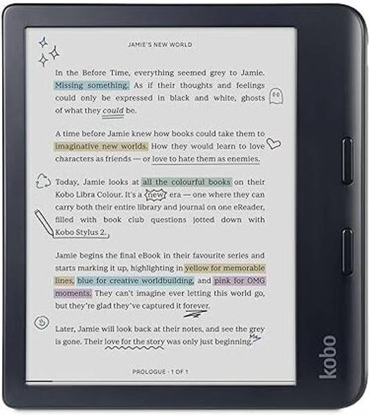 KOBO Libra Colour, eReader, 7 Glare-Free Colour E Ink Kaleido 3 Display E-reader