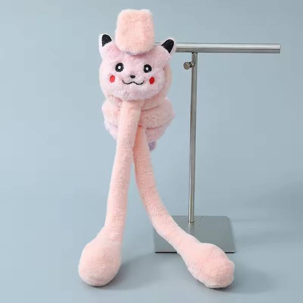 Winity Pikachu jumping cute ear muffs for women girls with chu chu sound 8years&above Ear Muff