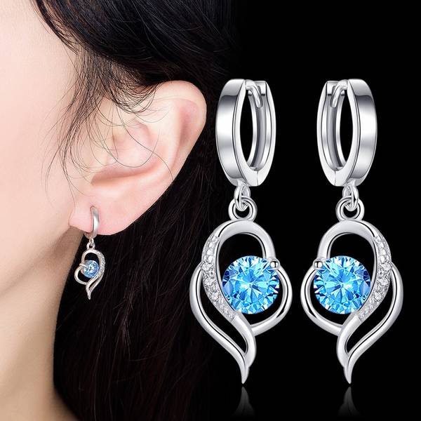 MYKI Super Awesome Drop & Hoop Earrings For Women & Girls Cubic Zirconia Metal Drops & Danglers