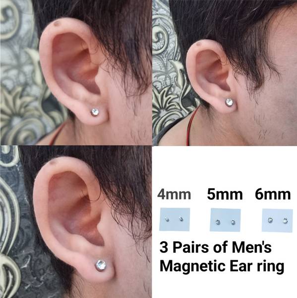 HIMMU'S FASHION HUB Unisex Non Piercing Magnetic Earring Metal Magnetic Earring