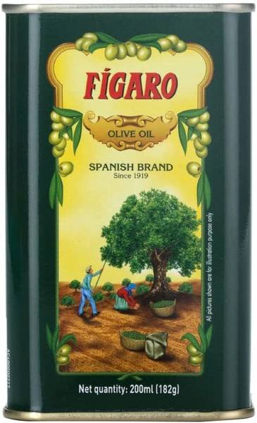 FIGARO Olive Oil- Pure Olive Oil 200ml Tin Olive Oil Tin