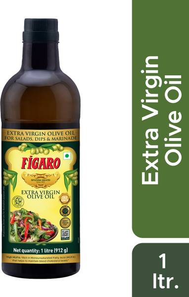 FIGARO Extra Virgin Olive Oil PET Bottle (1000ml) PACK OF 1 Olive Oil PET Bottle