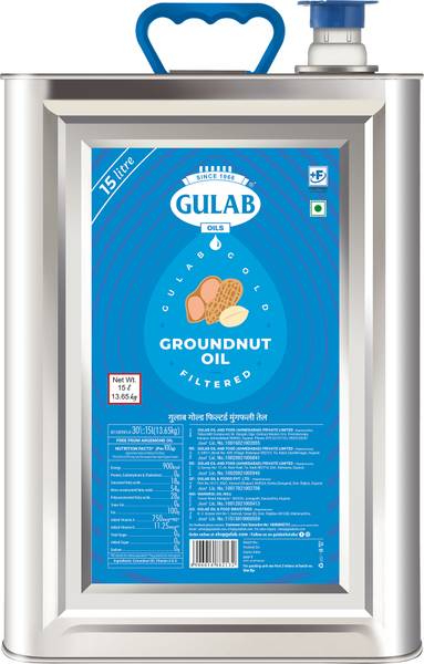 Gulab Gold Filtered Groundnut Oil Tin