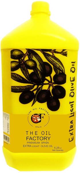 The Oil Factory Extra Light Olive Oil, Ideal for All Indian Cooking, (Imported from Spain ) Olive Oil Jar