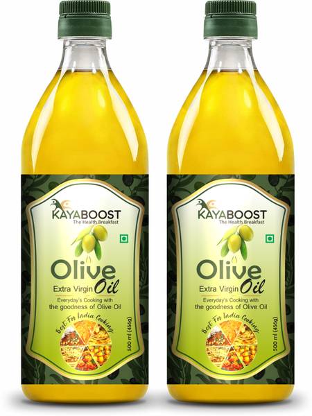 KAYABOOST Extra Virgin Olive Oil - Perfect for Salad, Paratha, Marinade Olive Oil Plastic Bottle