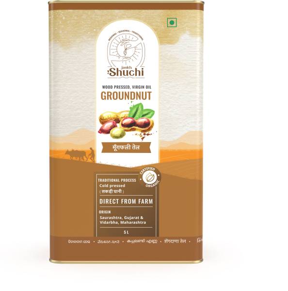 Janki's Shuchi Wood Pressed Groundnut Oil (Pure Kolhu/ Kachi Ghani