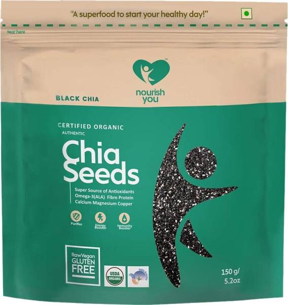 Nourish You Organic Black Chia Seeds Black Chia Seeds