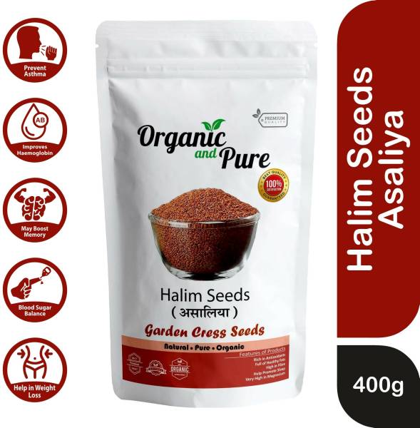 Organic and Pure Halim Seeds Garden Seeds Aliv Seeds for Weight Loss for Hair Growth Seed