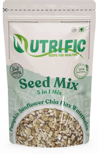 Nutrific Mix Seeds | 5 in 1 Seed Mix | Rich in Protein & Fibre | Healthy Snack | Mixed Seeds