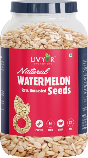 LIVYOR Watermelon Seeds for eating | Raw Magaj Watermelon Seeds