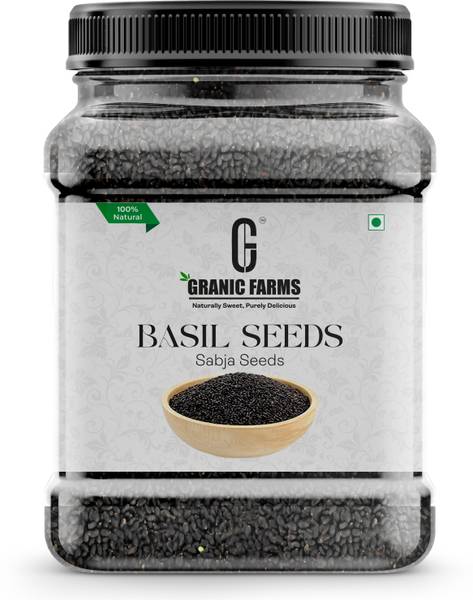 Granic Farms Raw Basil Seeds for weight loss| Sabja Seed, Tukmariaa Seeds | Basil Seeds