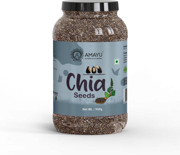 AMAYU Raw Seeds for Weight Loss with Omega 3, Calcium Rich, Zinc & Fiber, Chia Seeds