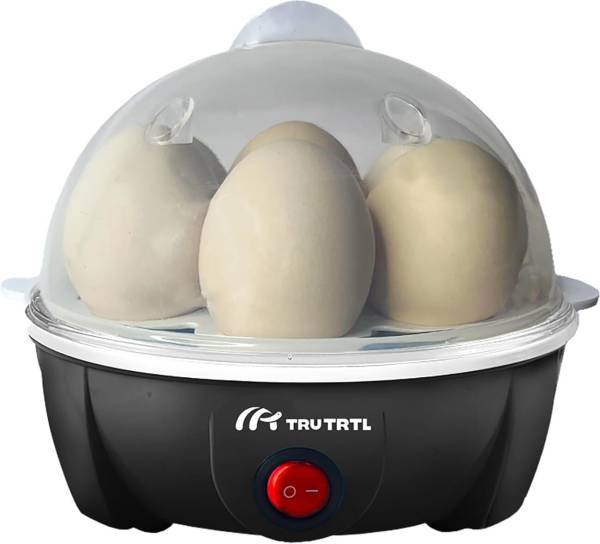 truTRTL Smart Instant Egg Boiler Machine 350 Watts Boil upto 7 Eggs (Hard, Medium, Soft) 7Egg-Blk Egg Cooker