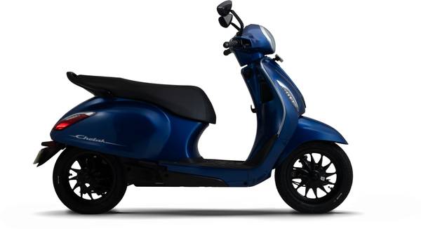 Chetak 3503 Electric Scooter by Bajaj Auto Booking for Ex-Showroom Price (with Portable Charger, Indigo Metallic)