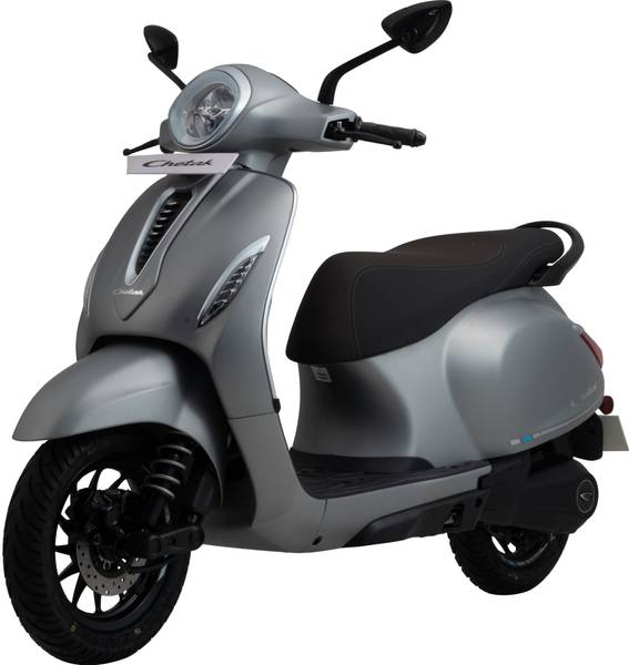 Chetak 3502 Electric Scooter by Bajaj Auto Booking for Ex-Showroom Price (with Portable Charger, Matte Coarse Grey)