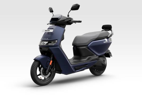 Ather Rizta S 2.9 kWh Battery Booking for Ex-Showroom Price (with Portable Charger, Pangong Blue Mono)