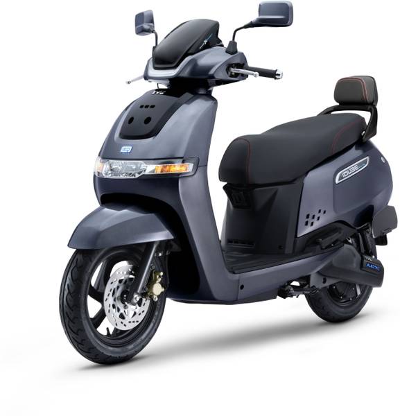 TVS iQube S 3.5 kWh Booking for Ex-Showroom Price (With Charger, Mercury Grey Glassy)