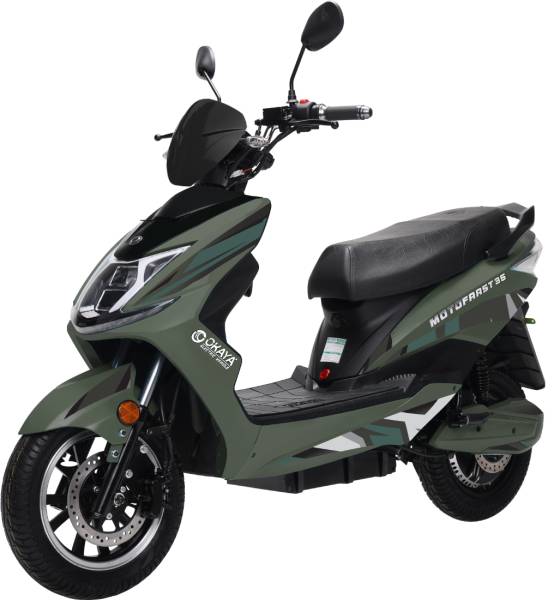 OKAYA MotoFaast 35 Booking for Ex-Showroom Price (with Portable Charger, Green)