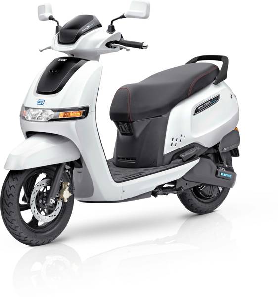 TVS iQube 2.2 kWh Booking for Ex-Showroom Price (With Charger, Pearl White)