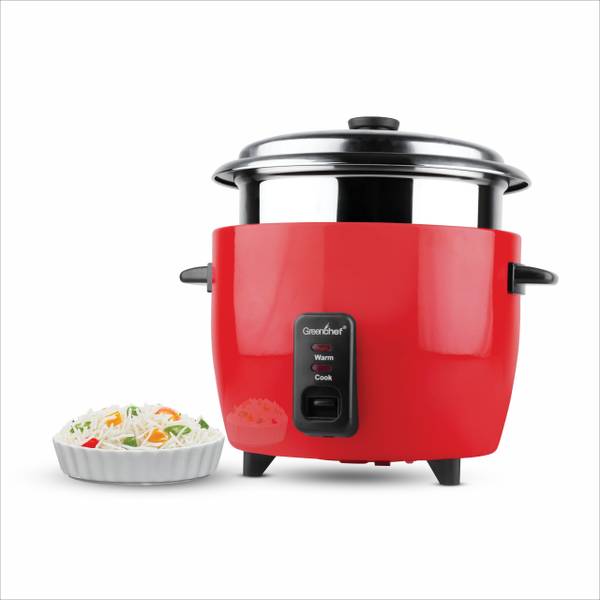 Greenchef Starc with Steel Bowl Electric Rice Cooker with Steaming