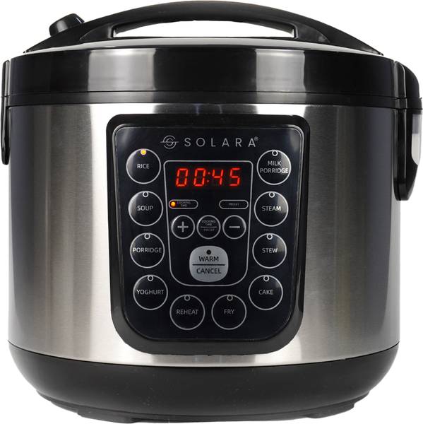 Solara Electric Rice Cooker Cool Touch MultiPurpose Cooker and