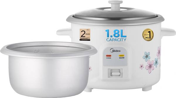Midea MR-GM18HA Electric Rice Cooker with Steaming Feature