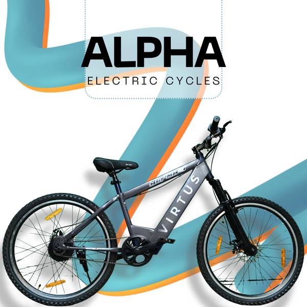 Virtus Motors ALPHA I 26 inches Single Speed Lithium-ion (Li-ion) Electric Cycle