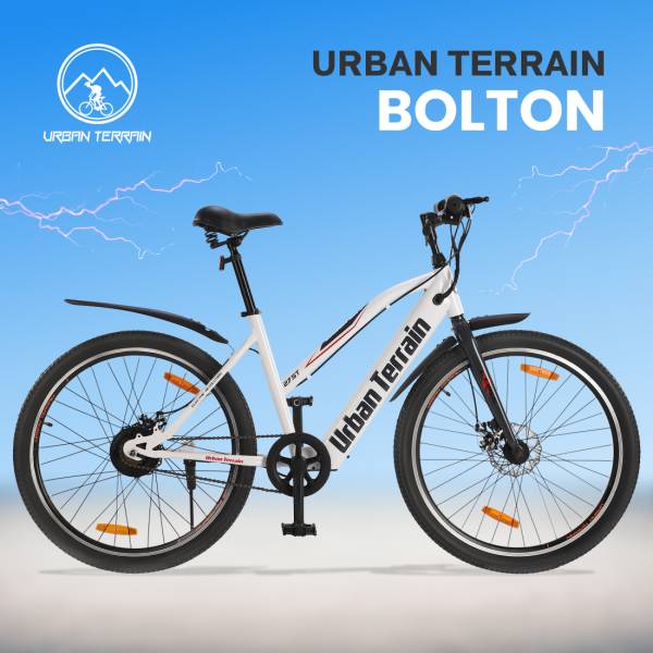 Urban Terrain Bolton For Men/Women Ages 15+ Range 20+km | 5.2Ah Battery Cycles 27.5 inches Single Speed Lithium-ion (Li-ion) Electric Cycle