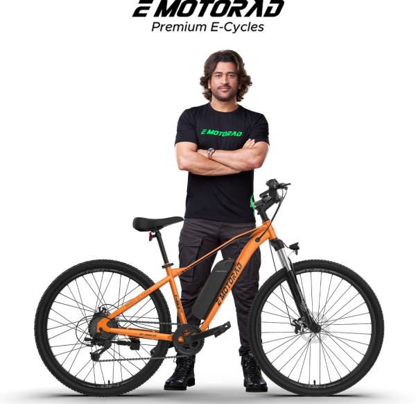 EMotorad T-REX AIR 27.5 Tangerine Blaze 27.5 inches 7 Gear Lithium-ion (Li-ion) Electric Cycle