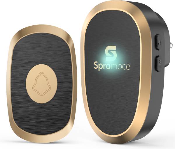 Spromoce Wireless Door Bell for Home, 1000Ft Long Range Calling Bell for Office Wireless Door Chime