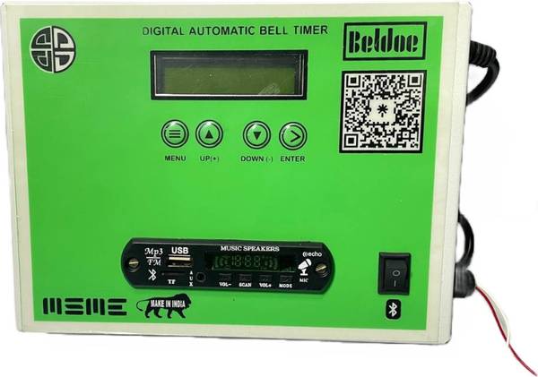 Beldoe Digital Bell Timer System with Bluetooth Support & Metal Speaker Wired Door Chime